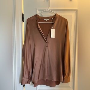 NWT Vince silk blouse medium